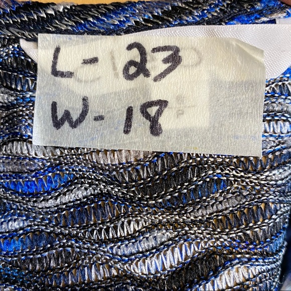 Cleo Blouse Blue and Silver Women’s Size Small - Picture 8 of 8